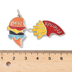 Alloy Enamel Split Pendants&nbsp;FIND-H047-05P-02