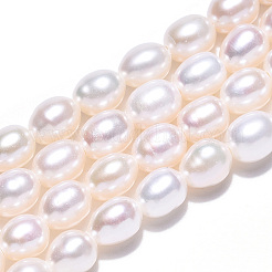 Natural Cultured Freshwater Pearl Beads Strands&nbsp;LS-PEAR-N012-05O