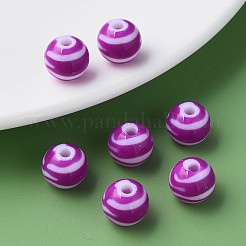 Opaque Striped Acrylic Beads&nbsp;LS-MACR-S373-27A-02