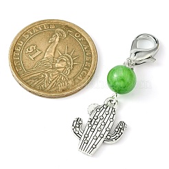 Alloy Cactus Pendant Decoration&nbsp;HJEW-JM01552-01
