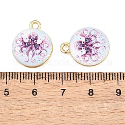 Ocean Theme Printed Alloy Pendants&nbsp;AL-CBA49CA-08D