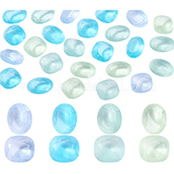 30Pcs 2 Styles Frosted Glass Rhinestone Cabochons&nbsp;FIND-PH0021-95