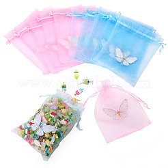 20Pcs 2 Colors Organza Drawstring Bags&nbsp;OP-TA0001-10
