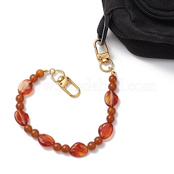 Nuggets & Round Imitation Gemstone Acrylic Beads Bag Extender Chains&nbsp;AJEW-BA00139