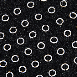 50Pcs 925 Sterling Silver Open Jump Rings&nbsp;STER-BBC0006-18A