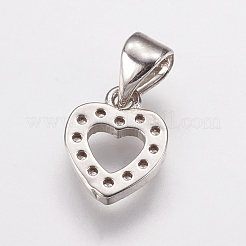 Brass Micro Pave Cubic Zirconia Charms&nbsp;ZIRC-E143-69P