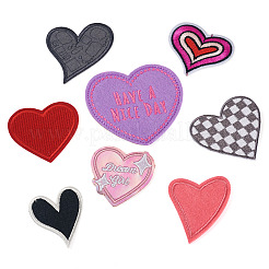 8Pcs 8 Styles Computerized Embroidery Cloth Patches&nbsp;PATC-TA0001-38A