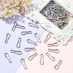 201 Stainless Steel Keychain Clasp Findings&nbsp;STAS-YW0001-79