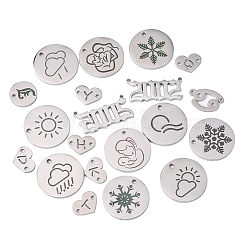 304 Stainless Steel Pendants&nbsp;STAS-CJ0002-15