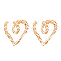 Twist Heart Alloy Stud Earrings&nbsp;FS-WG292C9-02
