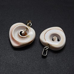 Natural Shiva Eye Shell Pendants&nbsp;SSHEL-E564-19P