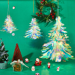 3Pcs 3 Styles Plastic Christmas Tree Pendant Decorations&nbsp;DIY-GF0011-69