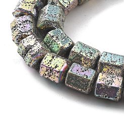 Electroplated Natural Lava Rock Beads Strands&nbsp;G-A251-A01-01F