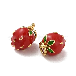 Rack Plating Brass Enamel Charm&nbsp;KK-P261-02G