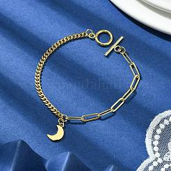 Golden Brass Charm Bracelets&nbsp;BJEW-JB10021-02