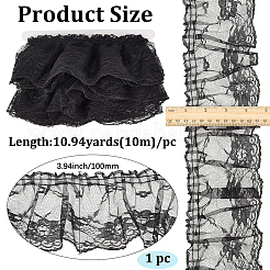 10M Polyester Ruffled Trimming&nbsp;DIY-GF0013-46A-02