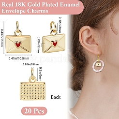 20Pcs Rack Plating Brass Charms with Jump Ring&nbsp;KK-BBC0023-60