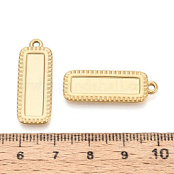 304 Stainless Steel Pendant Cabochon Settings&nbsp;STAS-N108-65G