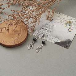 Human Skeleton Alloy Dangle Earrings&nbsp;EJEW-JE04423