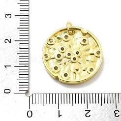 Rack Plating Brass Micro Pave Cubic Zirconia Pendants&nbsp;KK-D359-27G