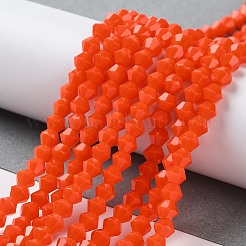 Opaque Solid Color Imitation Jade Glass Beads Strands&nbsp;GLAA-F029-P4mm-03