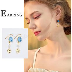 DIY Blank Dome Dangle Earring Making Kit&nbsp;DIY-FH0005-06