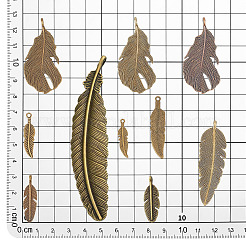 10Style Tibetan Style Alloy Pendants&nbsp;PALLOY-PH0022-23