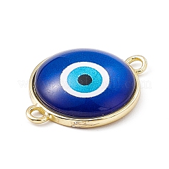 Evil Eye Resin Connector Charms&nbsp;KK-P224-01G-02