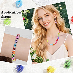 800Pcs 2 Styles Cross Theme Acrylic Beads&nbsp;MACR-PA0001-45B