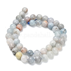 Natural Aquamarine Beads Strands&nbsp;X-G-F591-29B-8mm