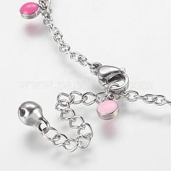 304 Stainless Steel Charm Anklets&nbsp;AJEW-E032-01A