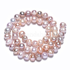 Natural Cultured Freshwater Pearl Beads Strands&nbsp;PEAR-N013-06L