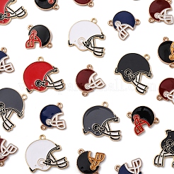 30Pcs 8 Styles Alloy Enamel Links&nbsp;ENAM-FS0002-50