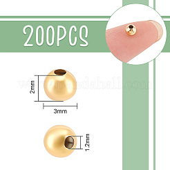 200Pcs Brass Spacer Beads&nbsp;KK-UN0002-34
