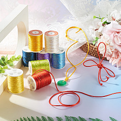 8 Rolls 8 Colors Polyester Cord&nbsp;OCOR-TA0003-50