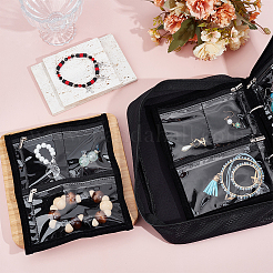 Polyester Jewelry Organizer Bags with Handles and PVC Sheet Inside&nbsp;AJEW-WH0348-779