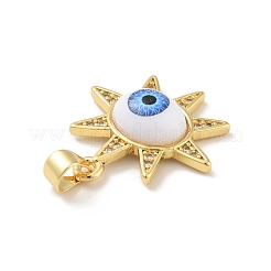 Brass Micro Pave Cubic Zirconia Pendants&nbsp;KK-B059-46G-B