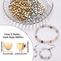 800Pcs 2 Colors CCB Plastic Beads&nbsp;CCB-SC0001-12