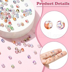 1200Pcs 10 Colors Baking Paint Transparent Glass Beads&nbsp;GLAA-CJ0002-86