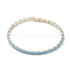 Real 18K Gold Plated Brass Cuff Bangles&nbsp;BJEW-D039-36G