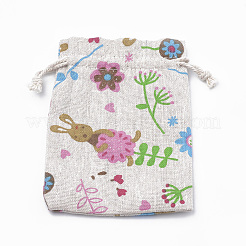 Polycotton(Polyester Cotton) Packing Pouches Drawstring Bags&nbsp;ABAG-T006-A03