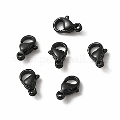 Spray Painted 304 Stainless Steel Lobster Claw Clasps&nbsp;STAS-R120-01A-02
