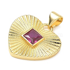 Brass Pave Cubic Zirconia Pendants&nbsp;CU-CBA83A6-07A-G