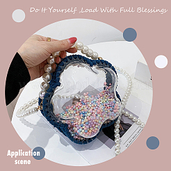 DIY Flower Acrylic Transparent Knitting Crochet Bags Making Kits&nbsp;DIY-WH0196-49