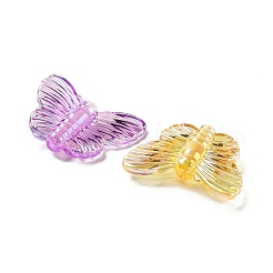 UV Plating Rainbow Iridescent Acrylic Beads&nbsp;OACR-F009-04