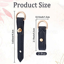 2Pc Alloy & Microfiber Suspension Clasps&nbsp;AJEW-CL0005-19A