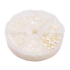 1Box ABS Plastic Imitation Pearl Dome Cabochons&nbsp;SACR-JP0001-24