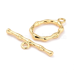 Rack Plating Brass Toggle Clasps&nbsp;KK-B036-07G