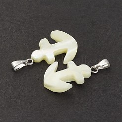 Natural Trochid Shell/Trochus Shell Pendants&nbsp;SSHEL-K027-13