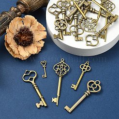 25Pcs 5 Styles Tibetan Style Alloy Pendants&nbsp;TIBEP-YW0001-90